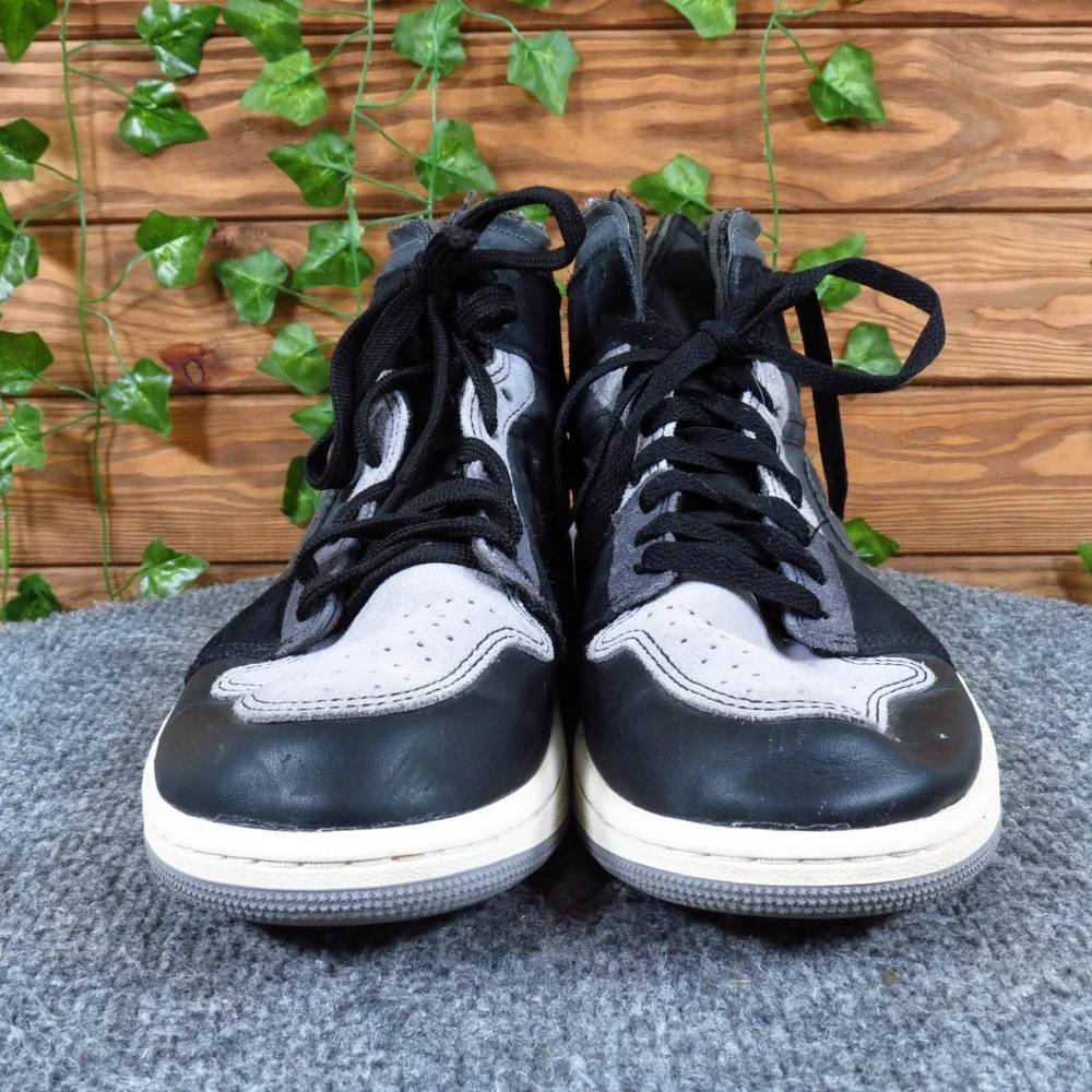 Jordan Air Jordan 1 Mid SE Craft Men's Basketball Shoes 8 Athletic Black Grey